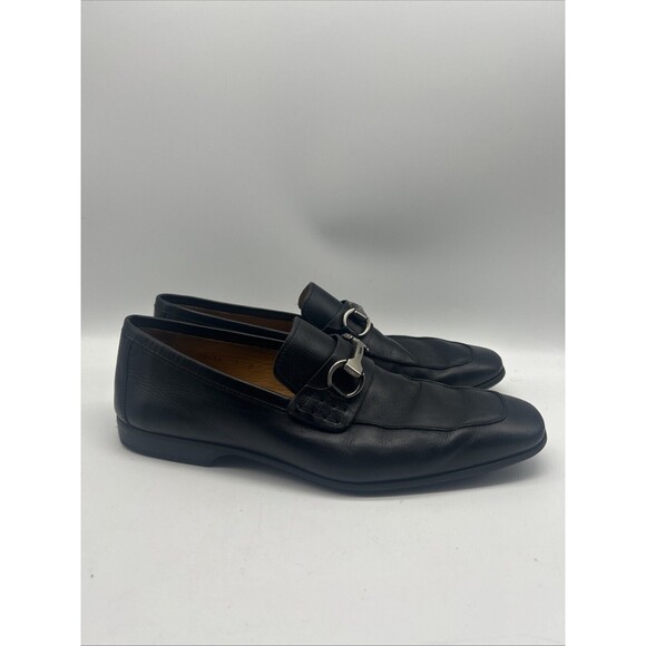 Magnanni Shoes Mens 9 M Black Leather‎ Tazon Bit Loafer main image 9